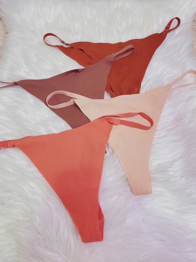 純色細帶丁字褲