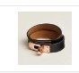 [S] HERMES KELLY DOUBLE TOUR BRACELET,NOIR, SMH21 (SHM21)