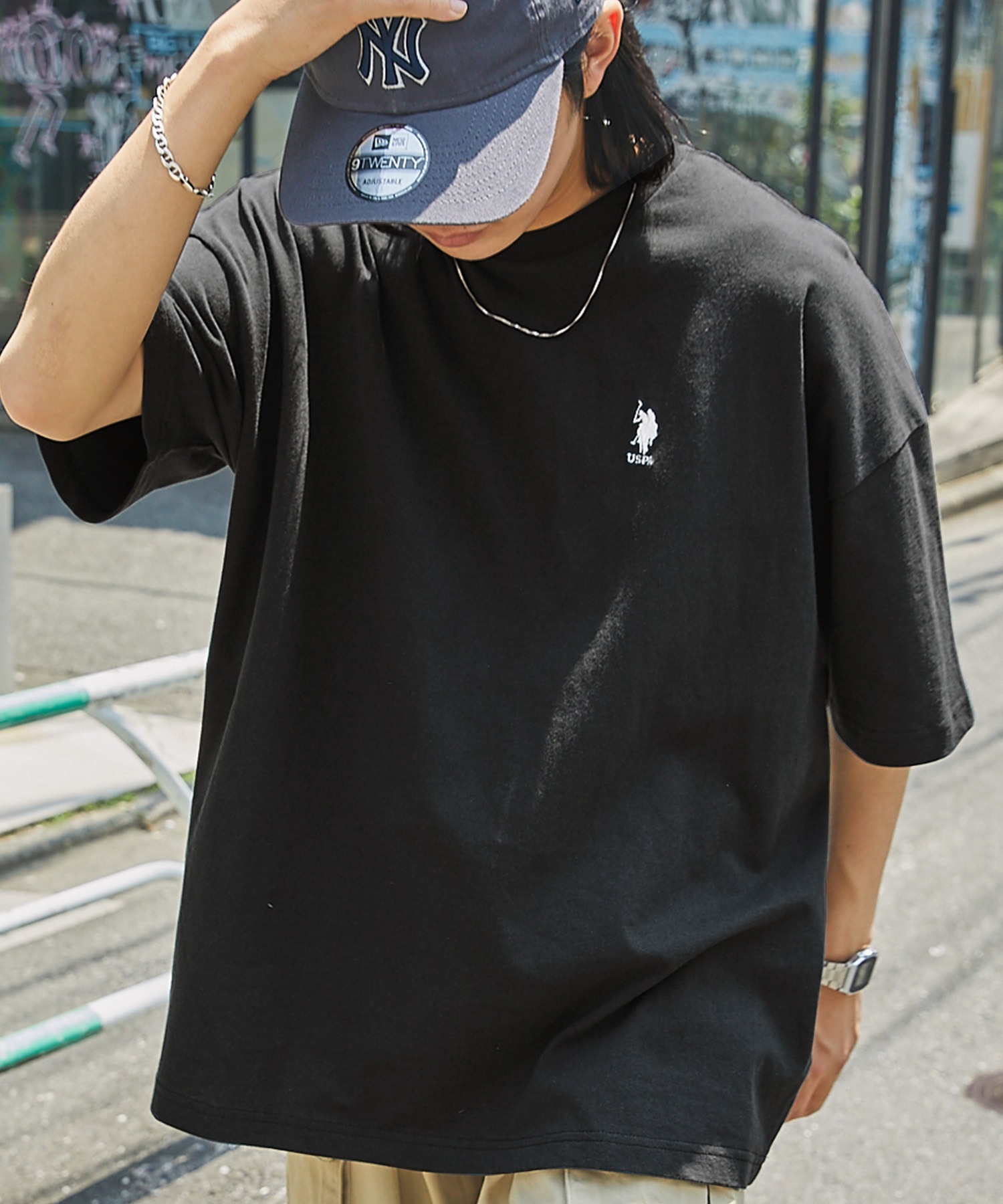 日版 U.S.POLO ASSN. Embroidery One Point Logo T-Shirt [SC260]