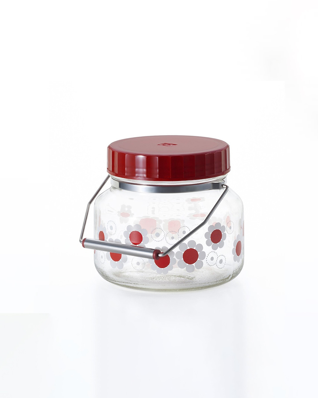 昭和復古 釀酒瓶 / 醃漬瓶1L 紅菊｜ADERIA