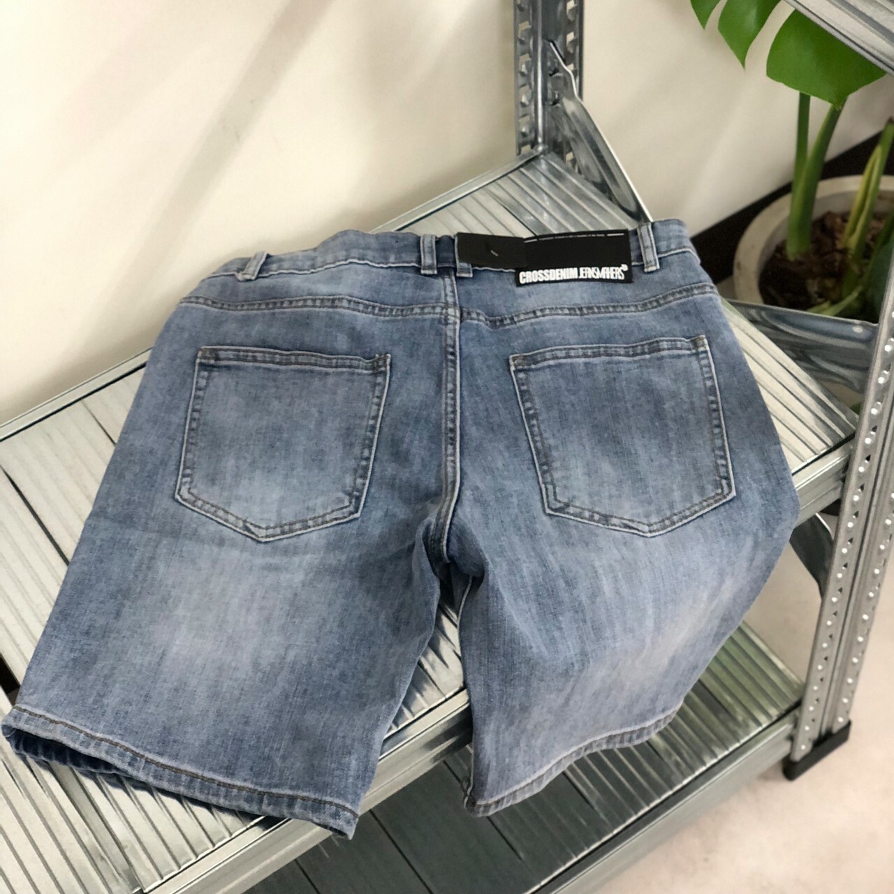 CROSSDENIM JEANSMAKERS 牛仔短褲 刀割破褲 丹寧 水洗 50011