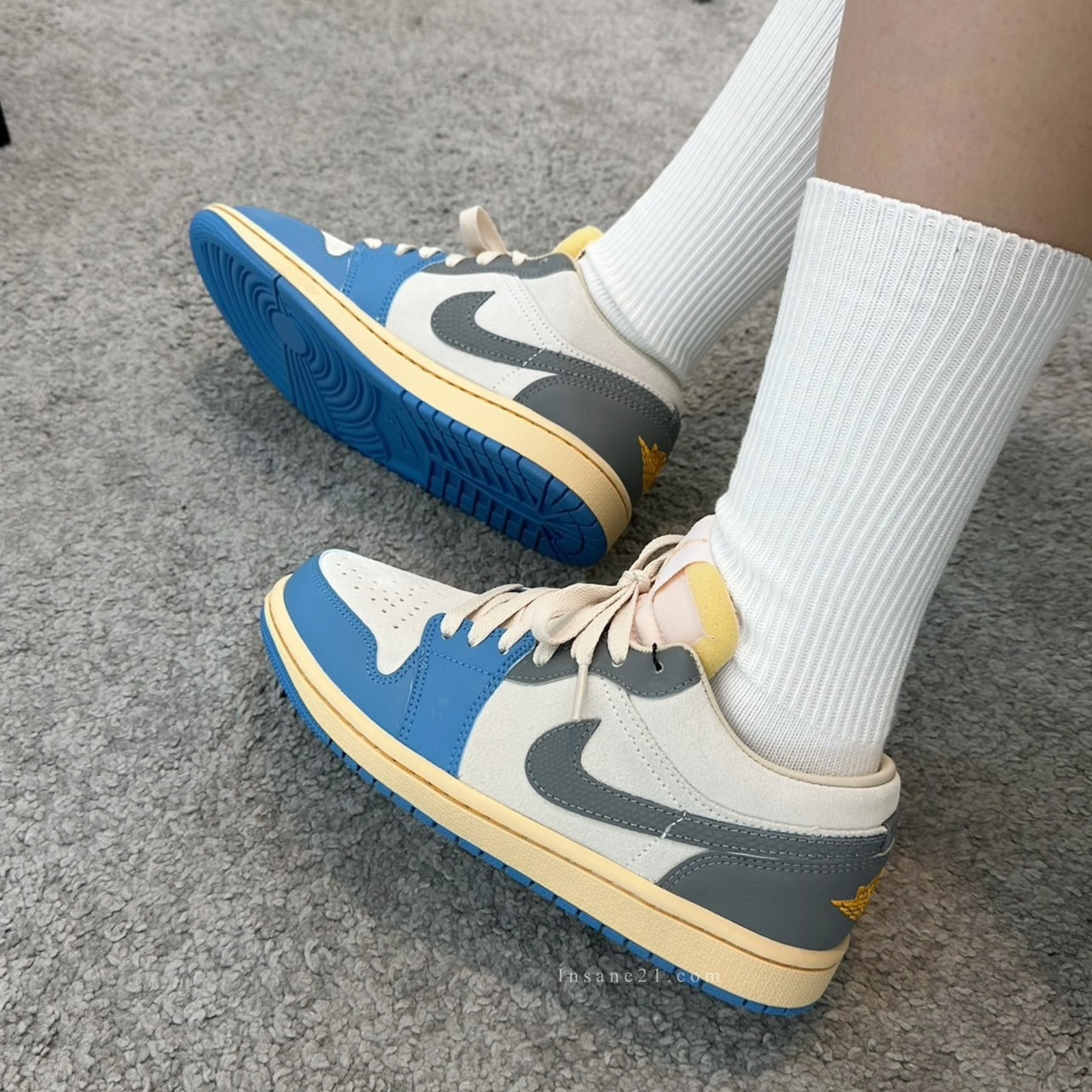 NIKE AIR JORDAN 1 LOW SE Tokyo Vintage 北卡藍奶油底DZ5376-46