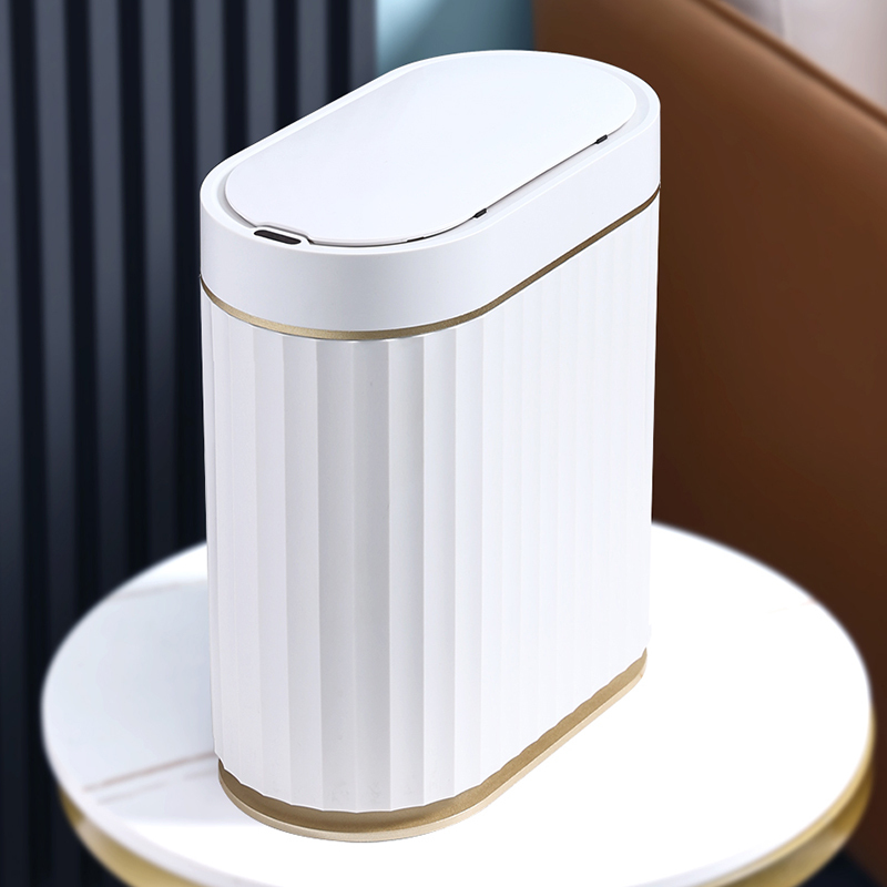 7L防水感應垃圾桶-白金 ELPH5712