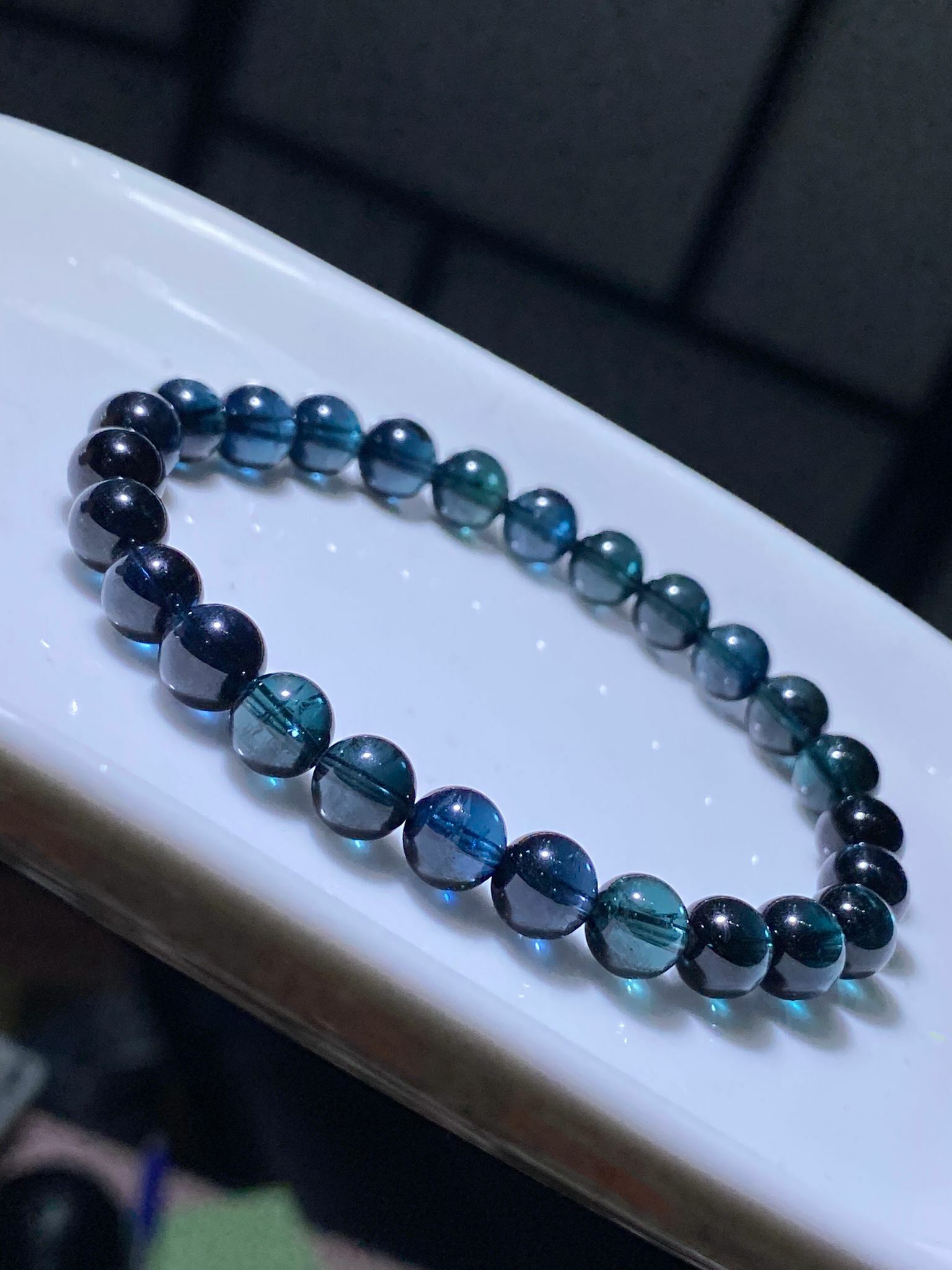 6.8-7mm收藏級玻璃體藍碧璽