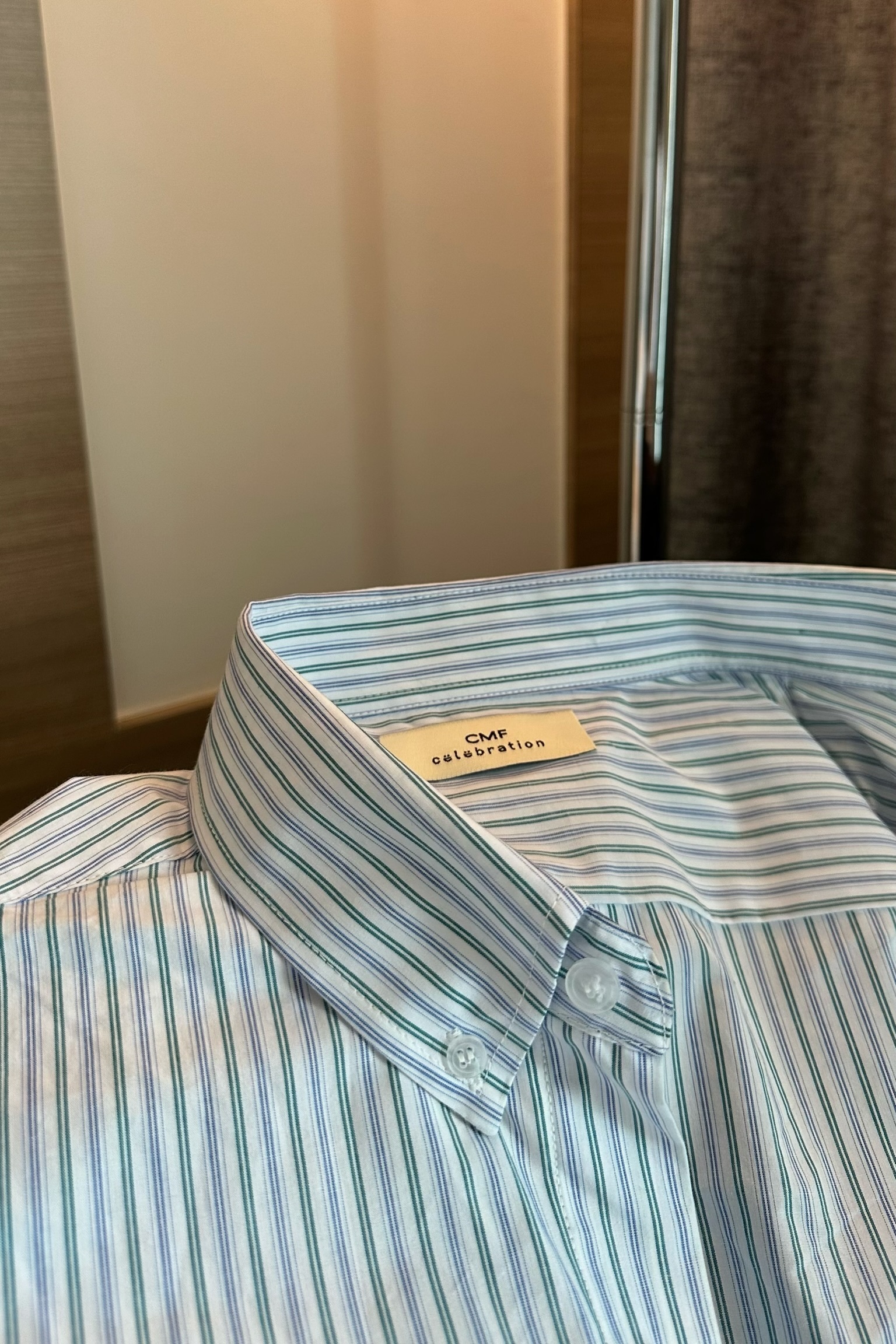 CMF訂製直條霧面寬鬆襯衫 （限量供應）