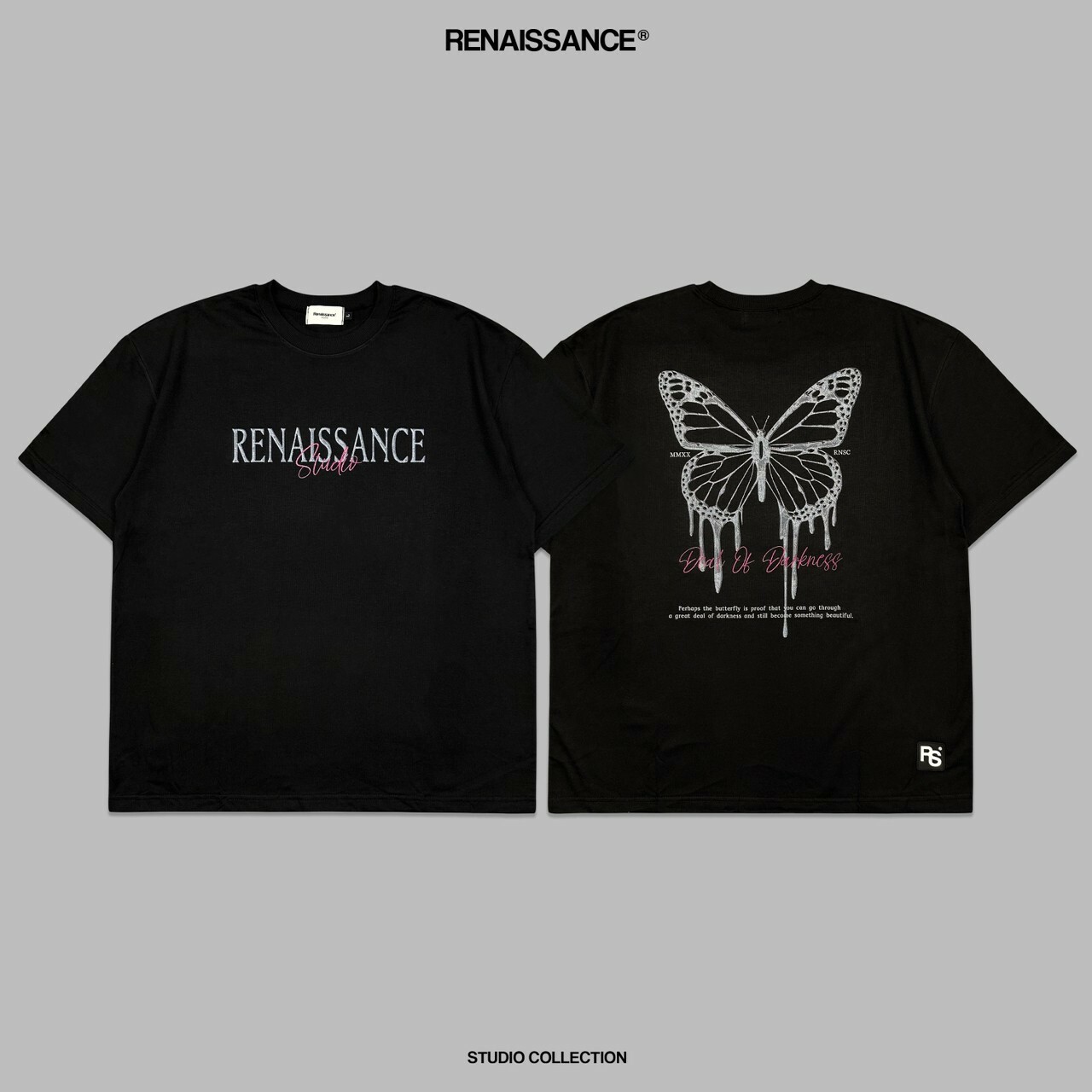 RENAISSANCE 遺跡 蝴蝶 黑灰LOGO 短袖 T ‘’ Melting Butterfly Tee ‘’