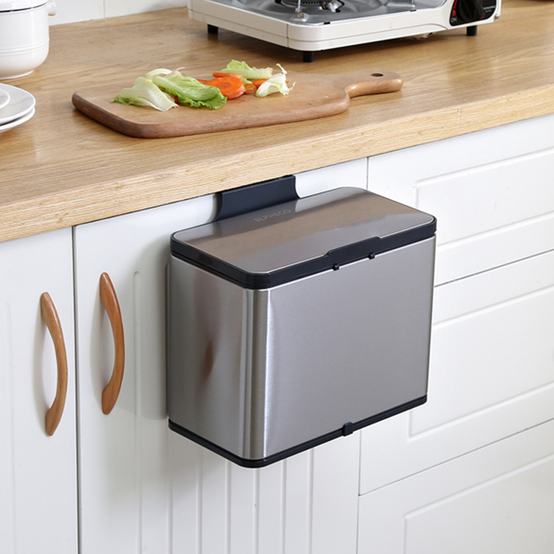 不鏽鋼滑蓋掛式垃圾桶 ELPH540 (3L)