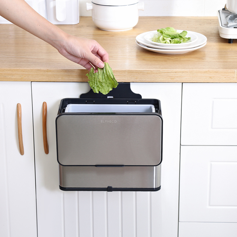 不鏽鋼滑蓋掛式垃圾桶 ELPH540 (3L)