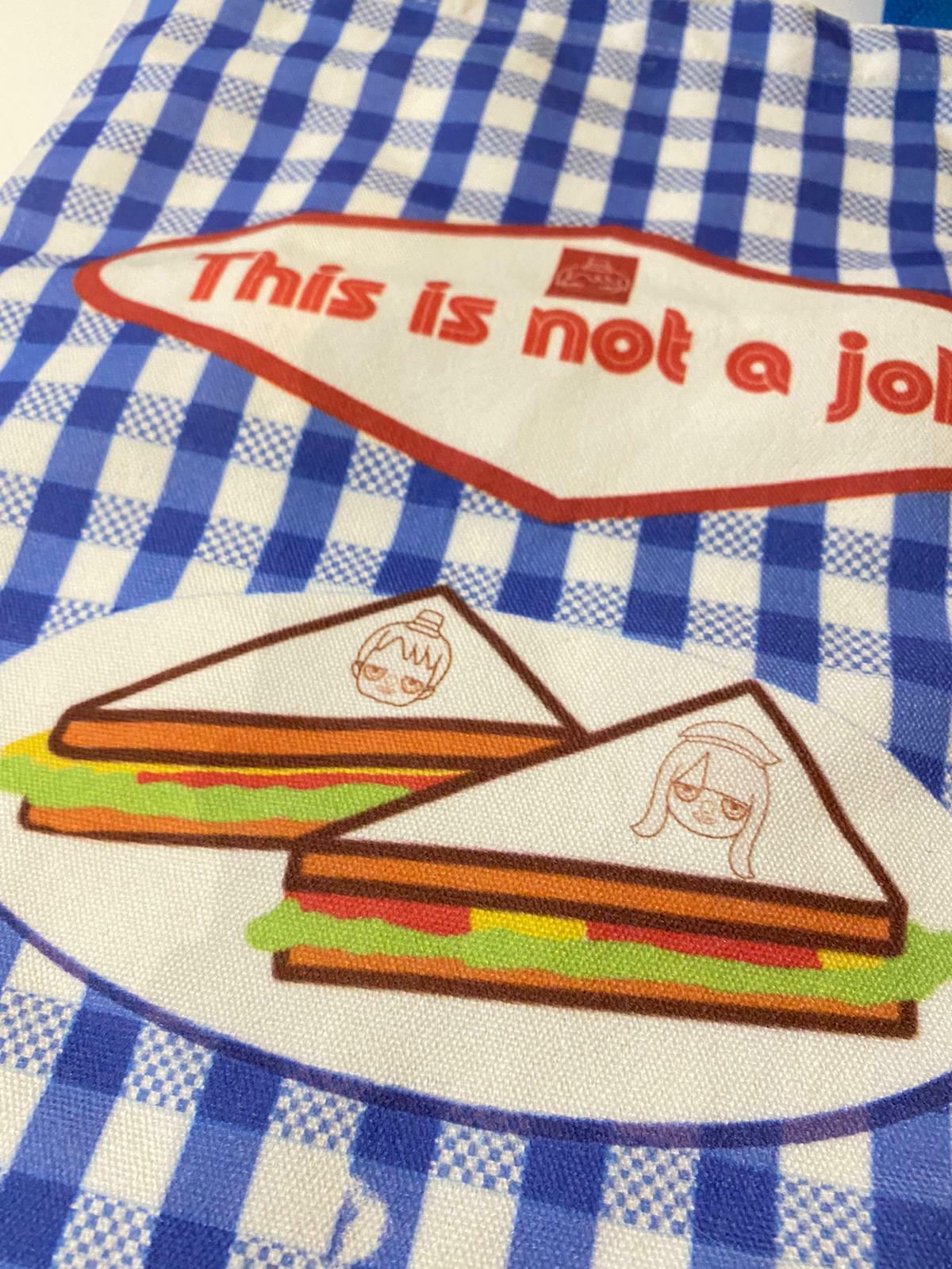 自家品牌 This is not a joke 格仔 TOTE BAG