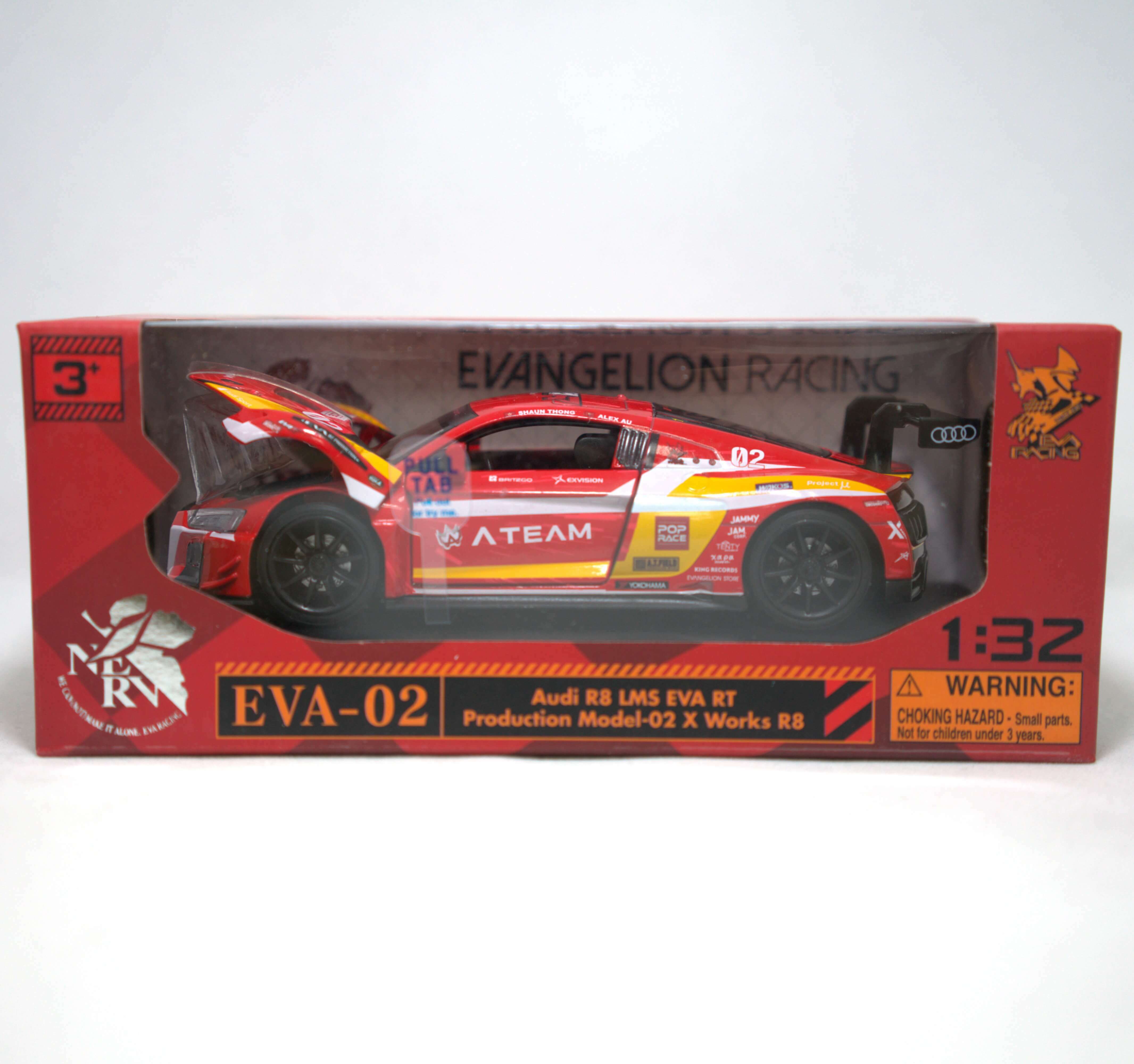 POPRACE 合金模型車 - 1:32&nbsp;Audi&nbsp;R8 LMS&nbsp;EVA&nbsp;RT 2號機