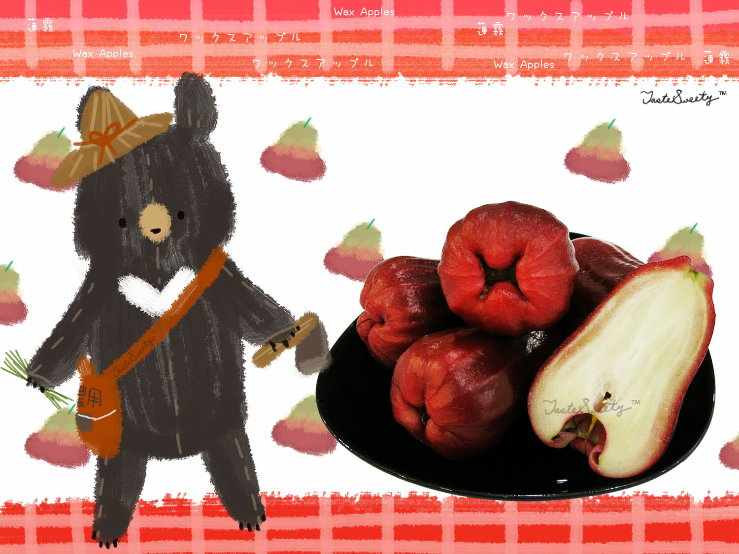 屏東砲彈蓮霧禮盒特級20粒4台斤裝 (約3-3.5台兩/粒)