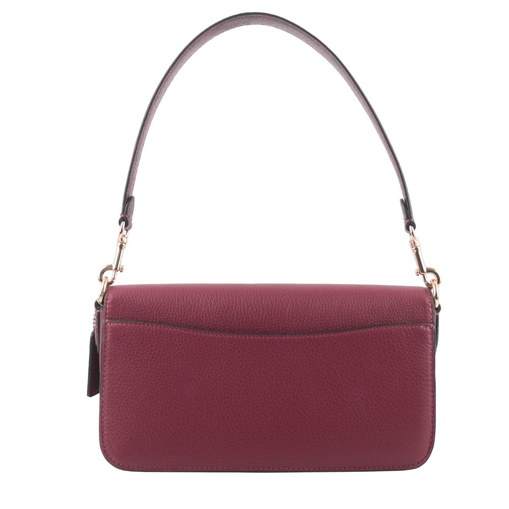 【COACH】Morgan 方形馬車標誌二用法棍包(黑櫻桃色)