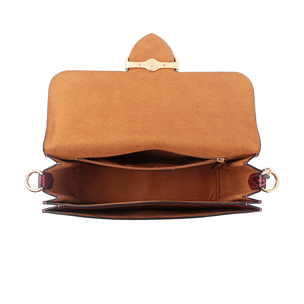 【COACH】Morgan 方形馬車標誌二用法棍包(黑櫻桃色)