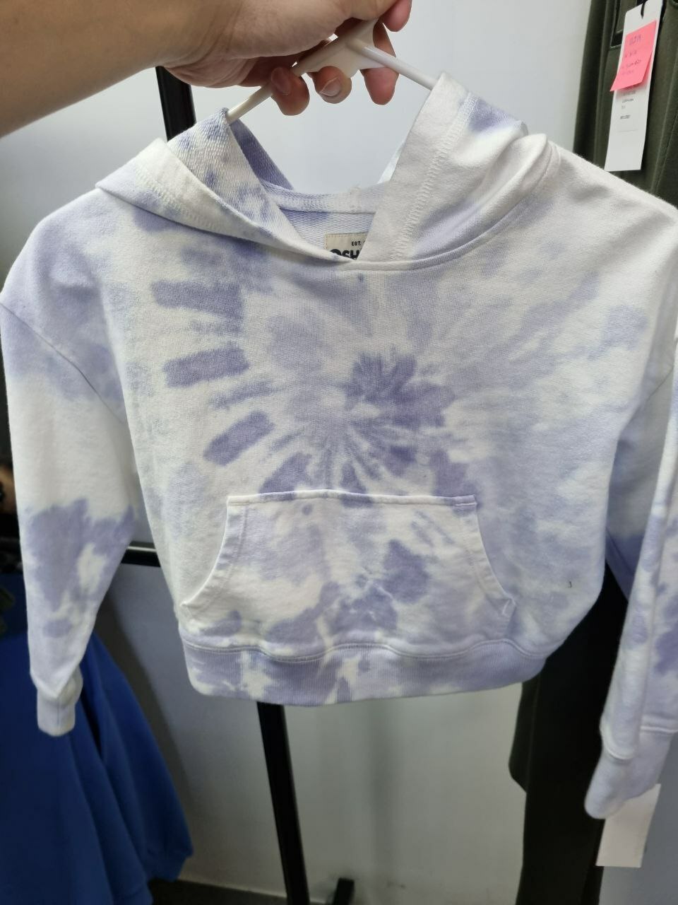[S] OSH KOSH TIE DYE HOODIE,BLUE, 3M059711-F21, FINAL SALE (SZZ193)