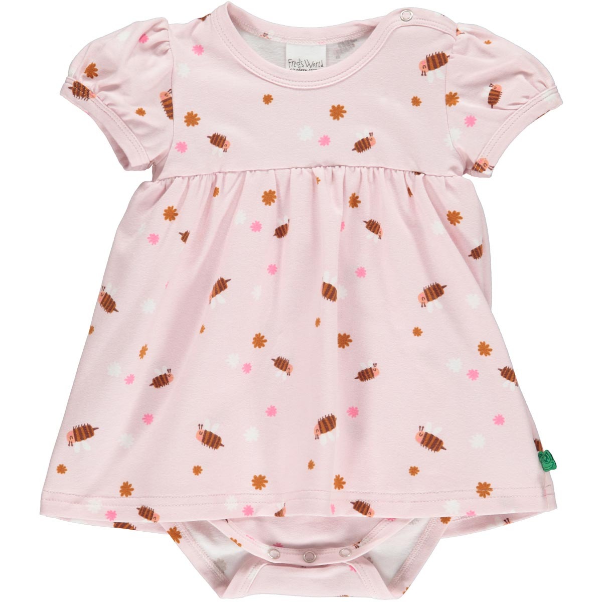 〖 Fred's World 〗粉色小蜜蜂洋裝包屁衣