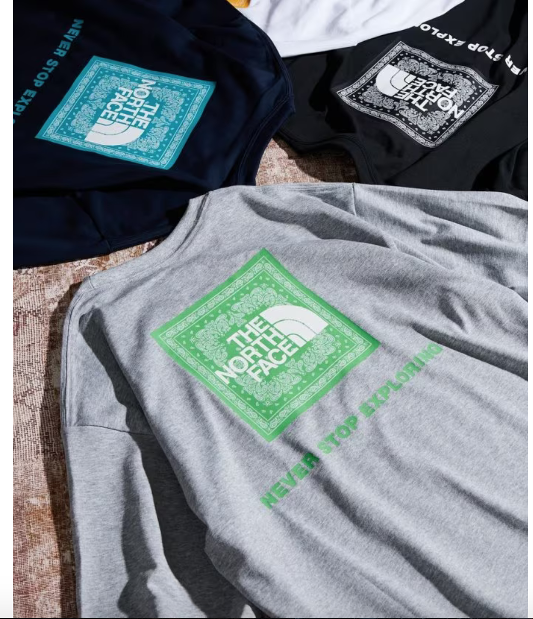 THE NORTH FACE S/S Bandana Square Logo Tee (4Colors)