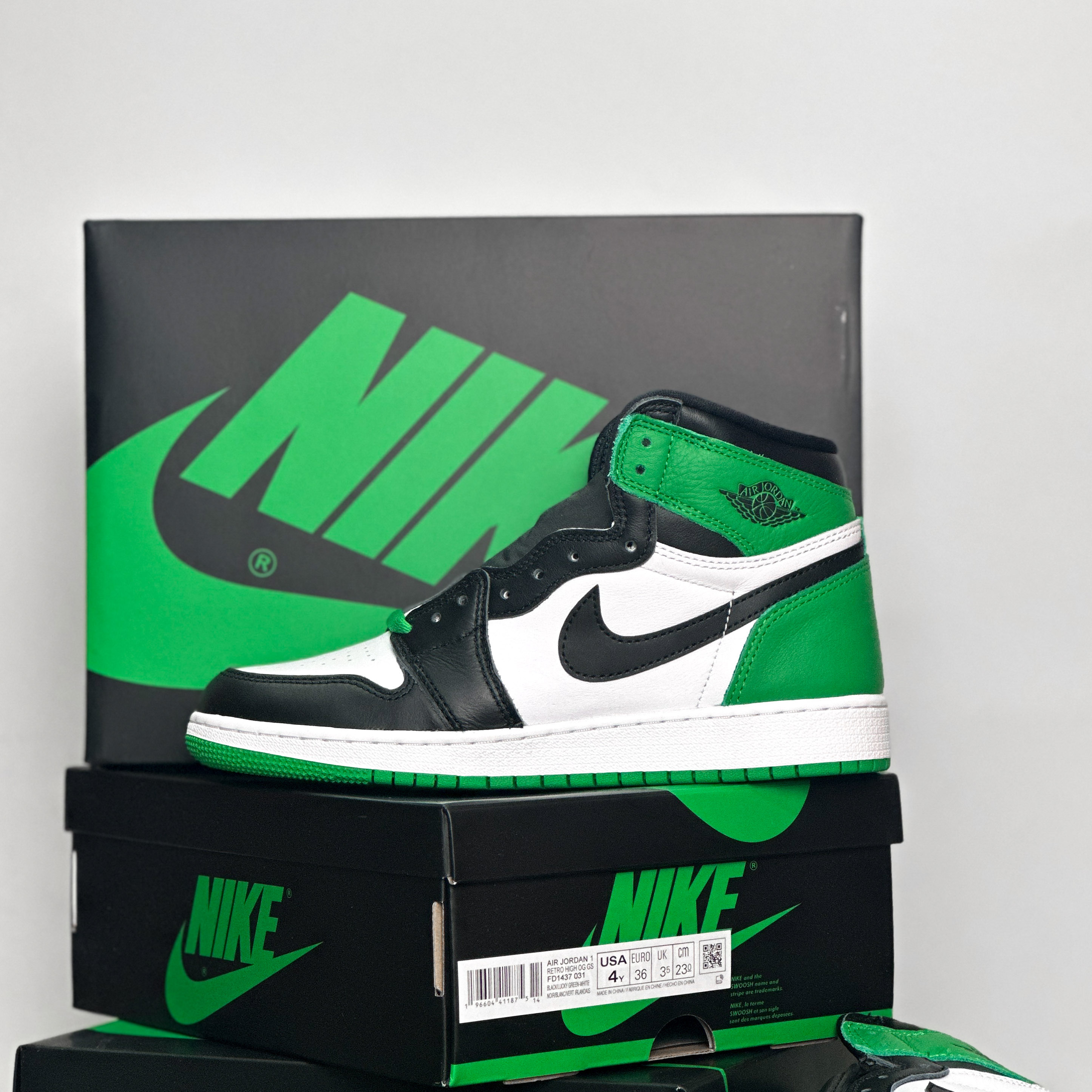 Air Jordan 1 Retro High OG Lucky Green 黑綠男鞋DZ5485-031