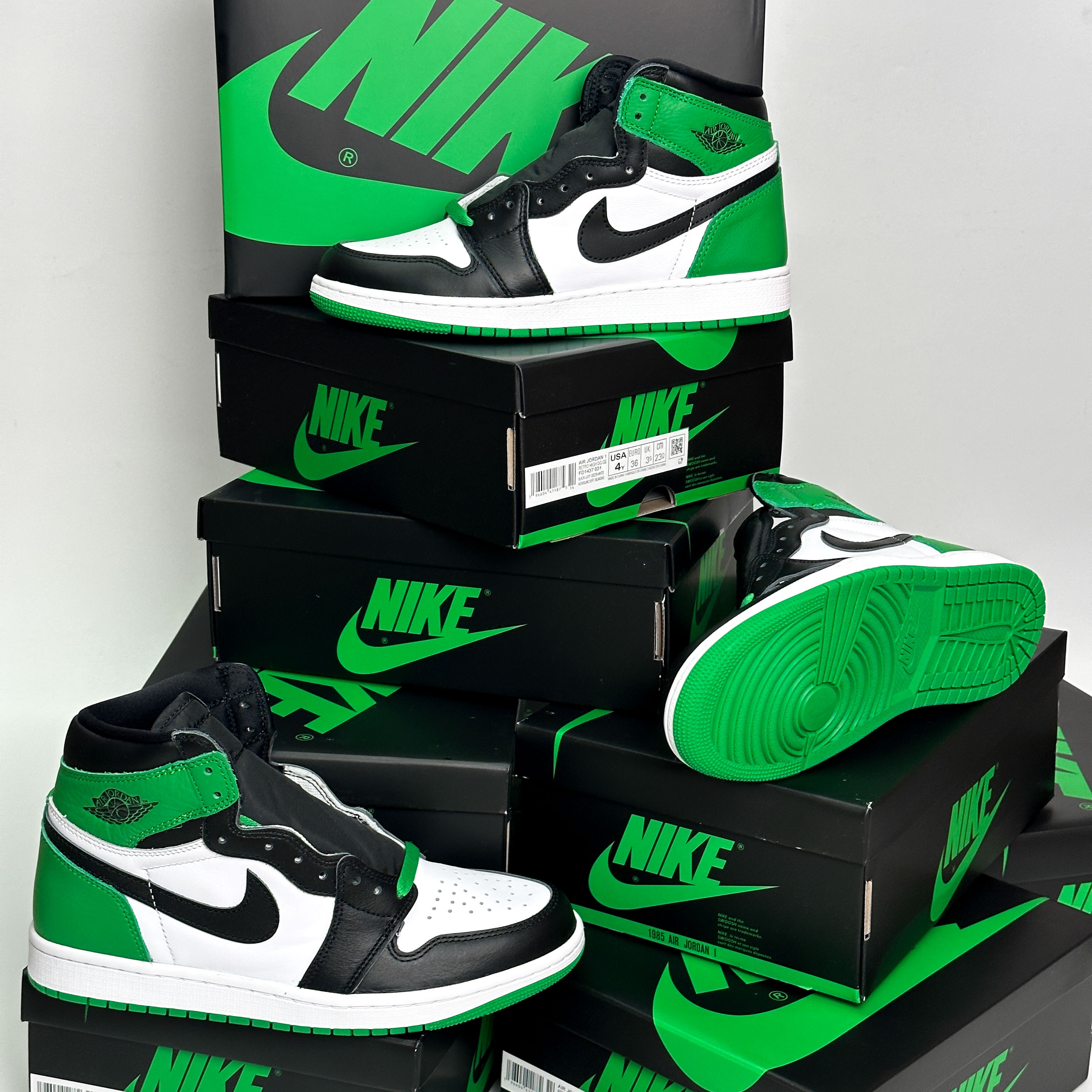 Air Jordan 1 Retro High OG Lucky Green 黑綠男鞋DZ5485-031