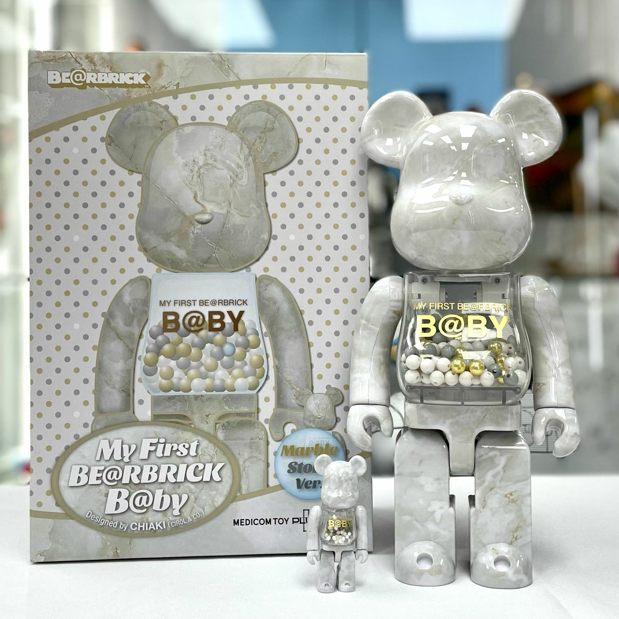 100%+400% MY FIRST BE@RBRICK B@BY MARBLE(大理石) Ver.