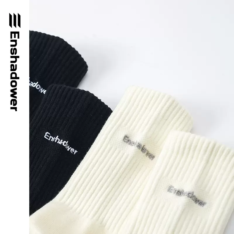ENSHADOWER隱蔽者 多色logo基礎襪中筒襪