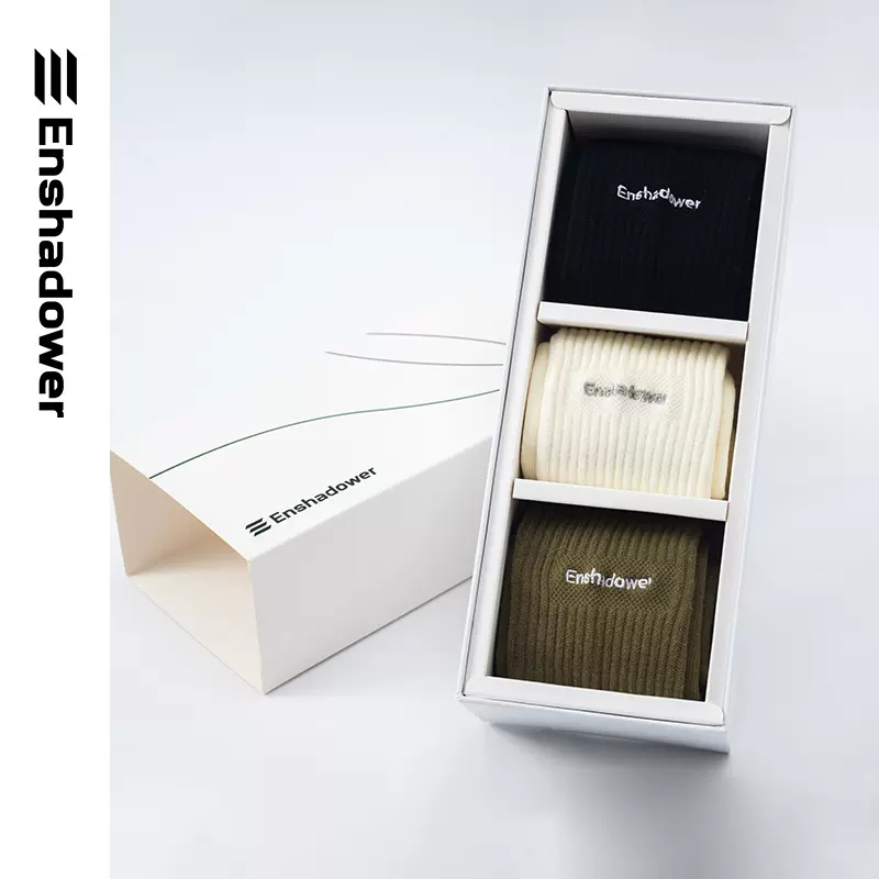 ENSHADOWER隱蔽者 多色logo基礎襪中筒襪