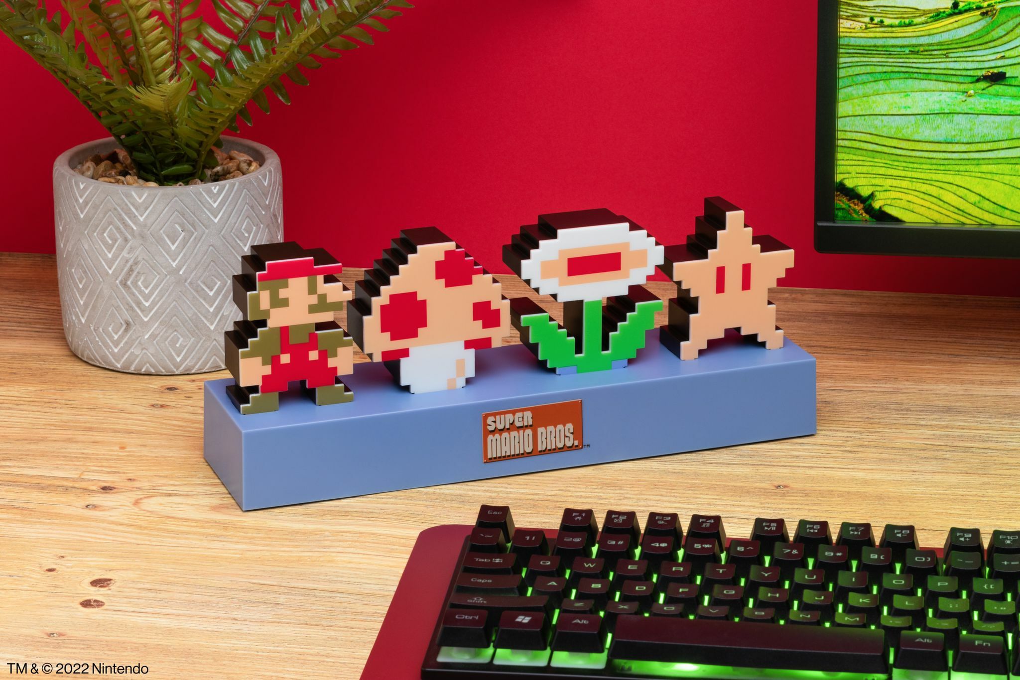 官方授權任天堂復古超級瑪利歐兄弟標誌燈