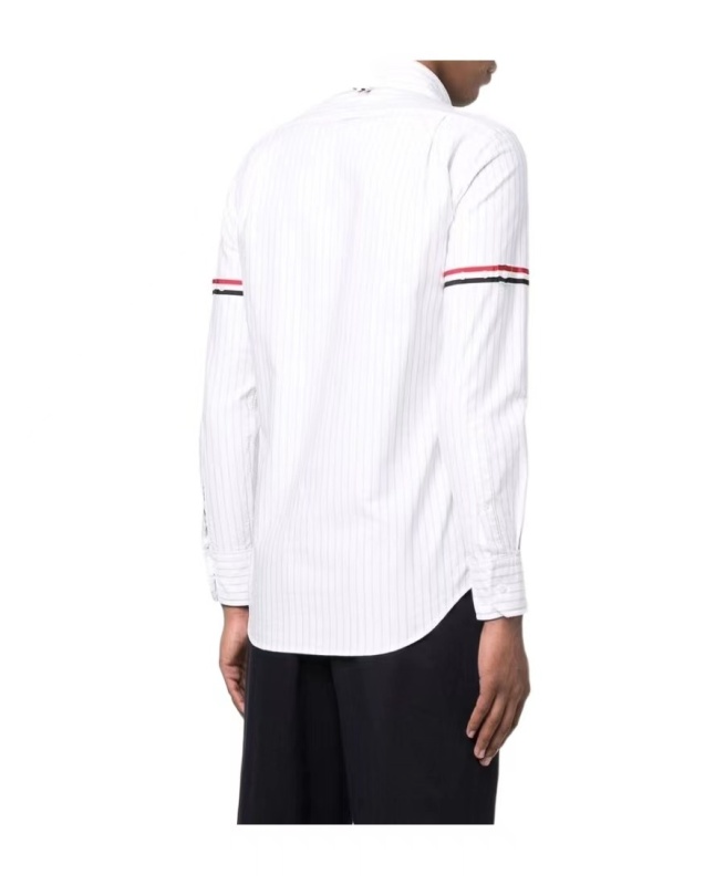 Thom Browne  白色長袖條紋襯衫   MWL301A  F0013   960