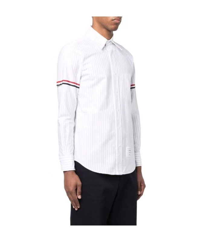 Thom Browne  白色長袖條紋襯衫   MWL301A  F0013   960