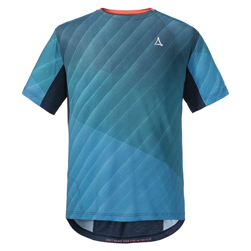 【Schoffel】男排汗透氣快乾四面彈性上衣/ 23SL50-23687-[藍、藍綠]