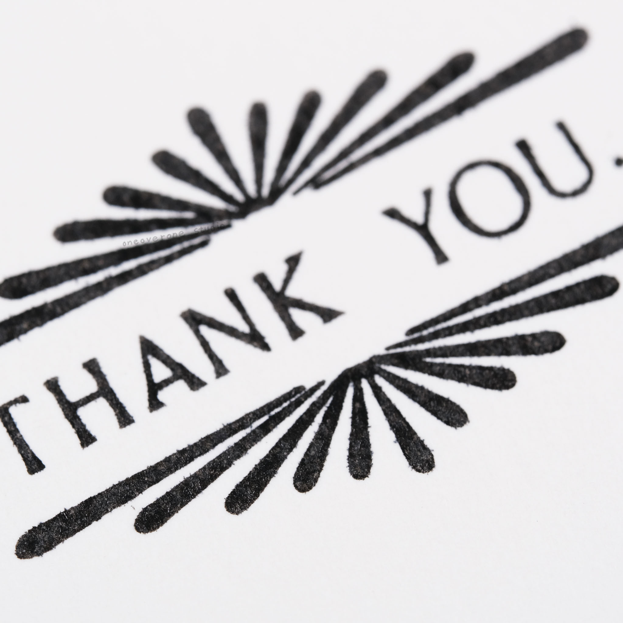 古典風格 感謝 膠版印章/一分之一工作室/TAIWAN