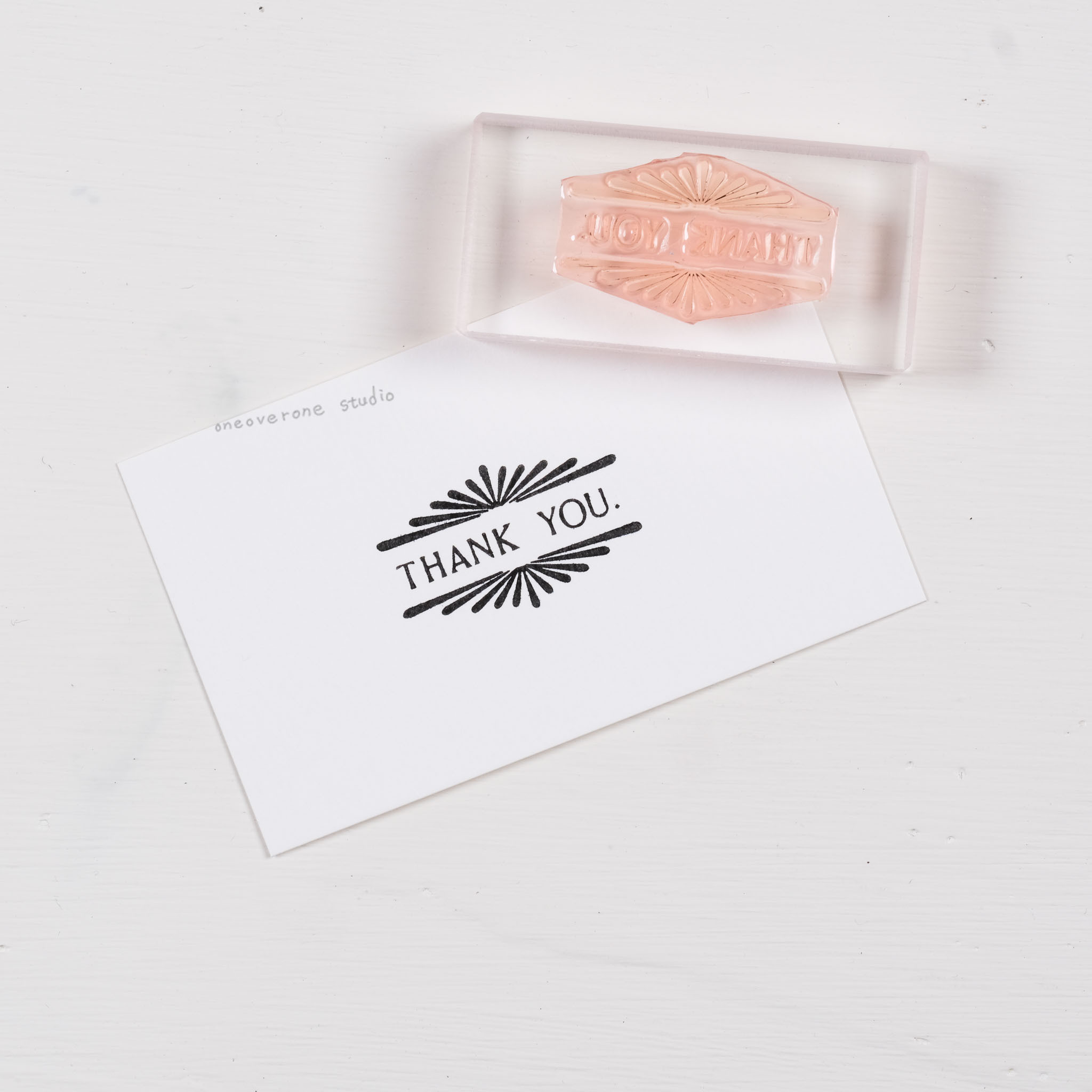 古典風格 感謝 膠版印章/一分之一工作室/TAIWAN