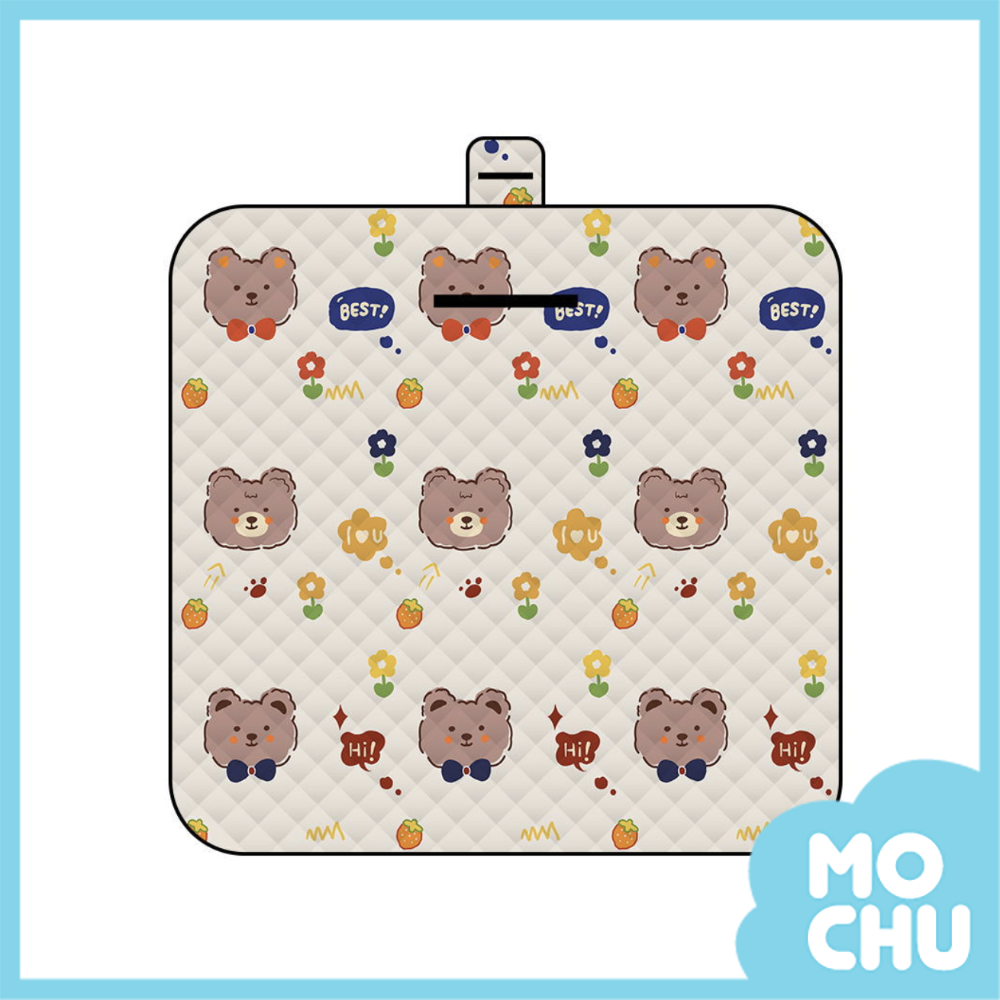 領結熊可機洗厚款野餐墊