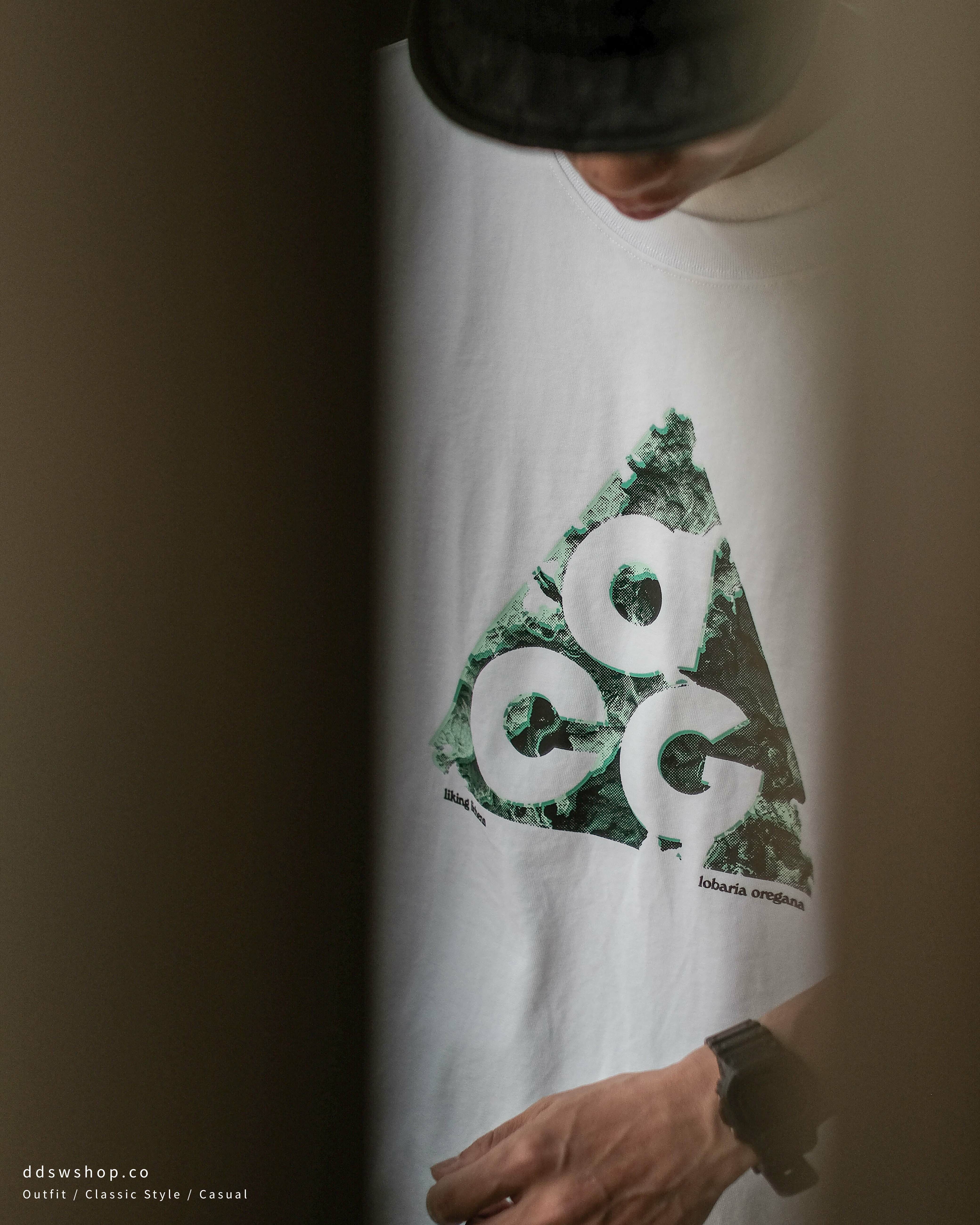Nike ACG Mount Hood Tee 短袖 國外限定款 三角形草山大Logo 綠色 白色 DV9636-100