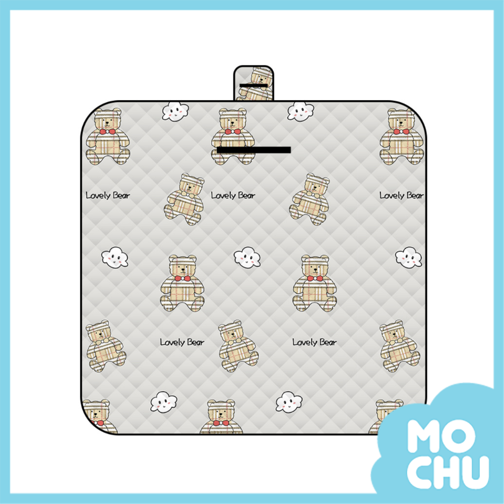 格子熊可機洗厚款野餐墊