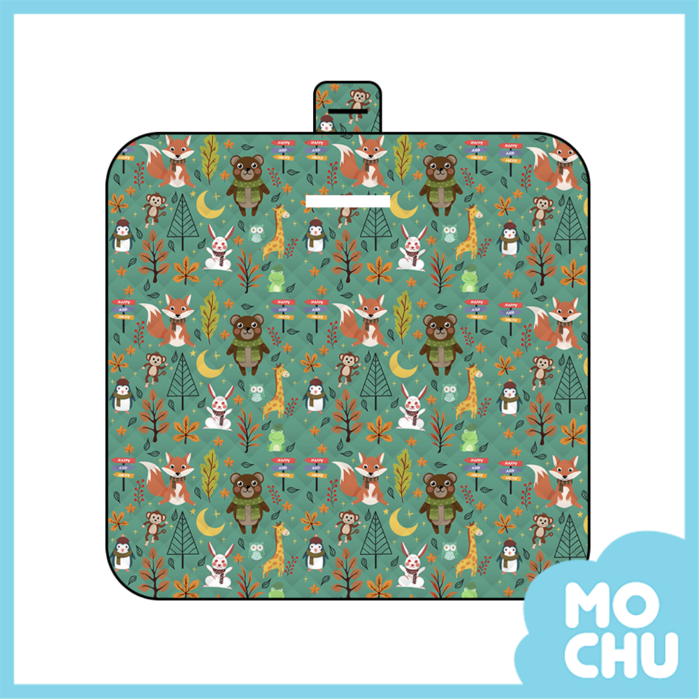 綠色森林可機洗厚款野餐墊