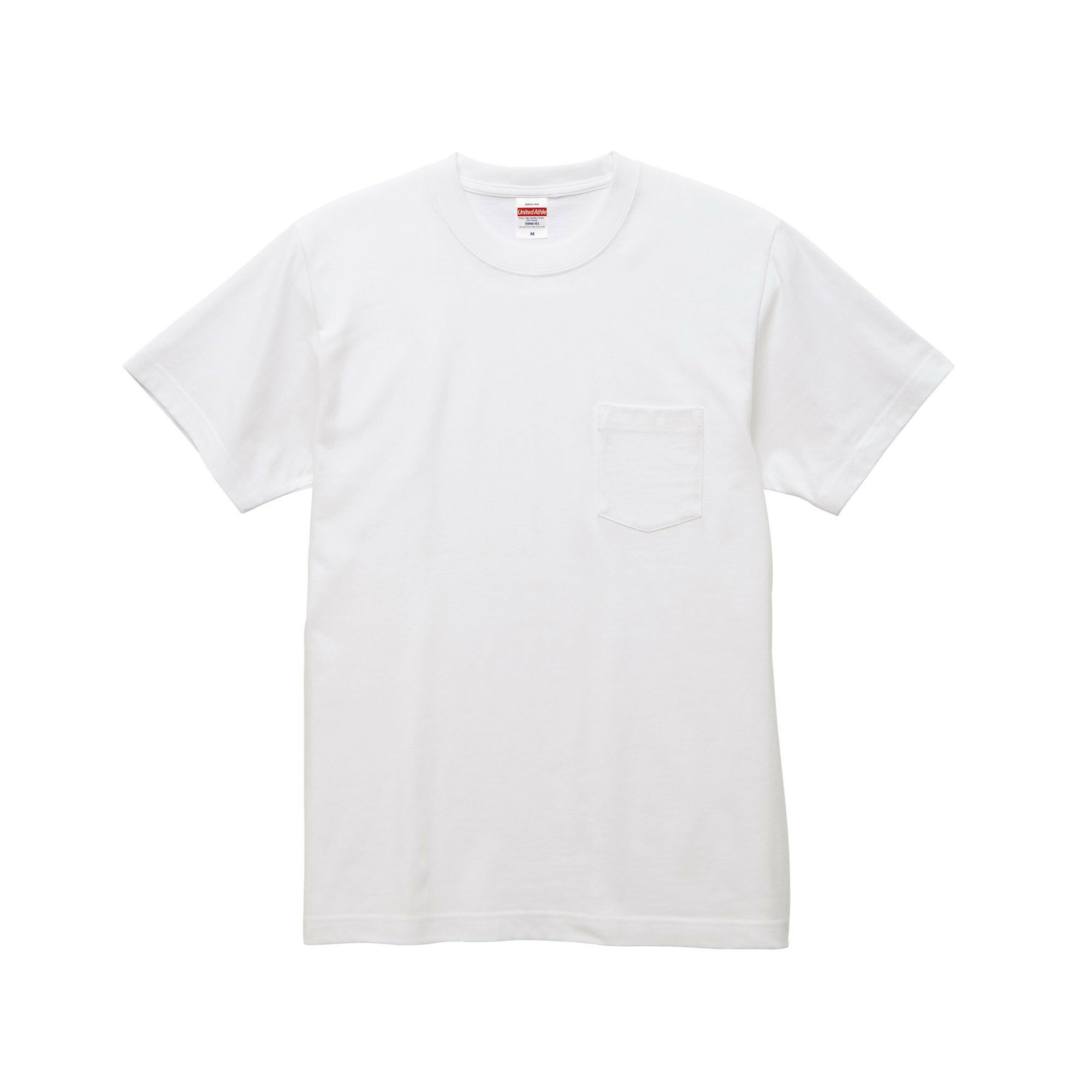 United Athle 5.6oz Heavy Plain Pocket Short T