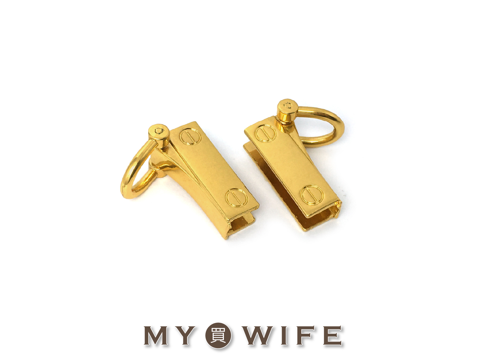 29x14mm黃銅色合金側邊吊扣_側掛耳【FY-3299】