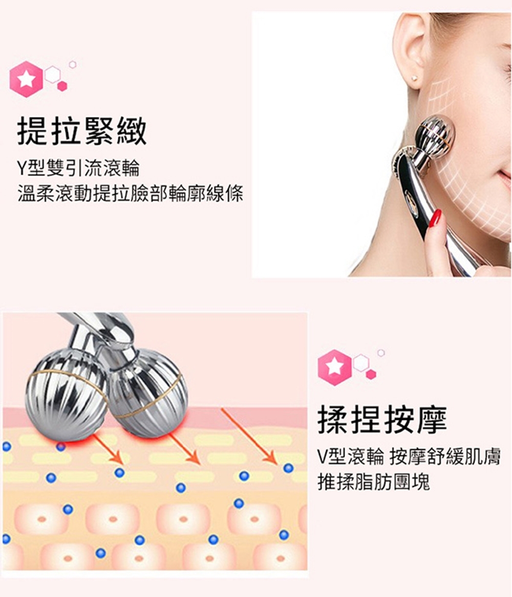 【康生】微電流滾動提拉緊緻靚顏美肌美容神器 CON-FE107