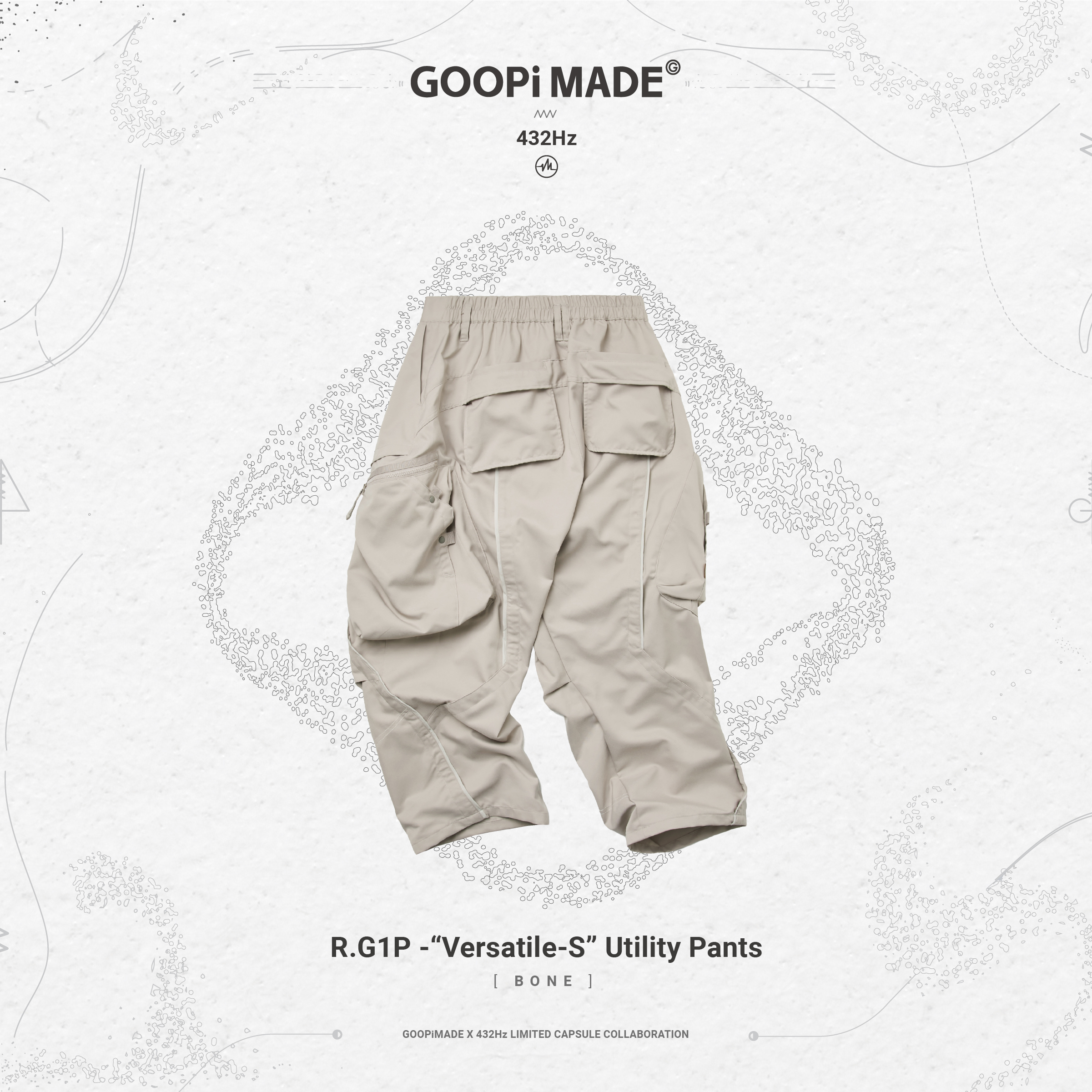 GOOPiMADE for 432Hz R.G1P -“Versatile-S” Utility Pants