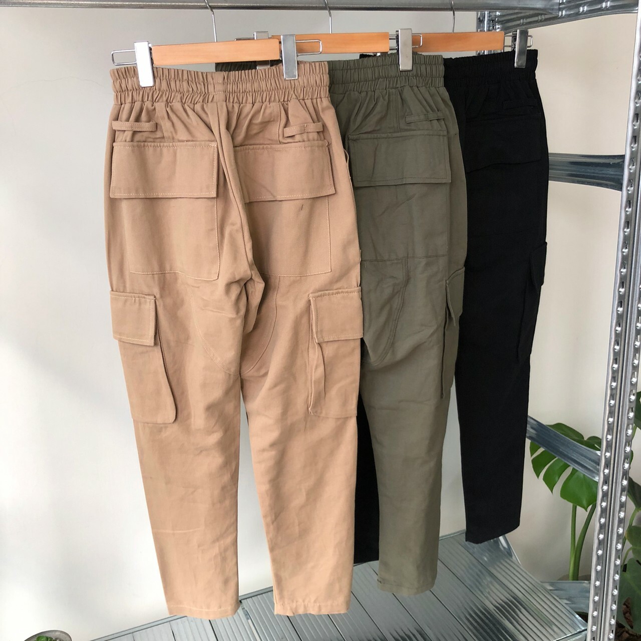 HOUZIMADE 斜紋布工裝褲 厚磅 挺版 68073