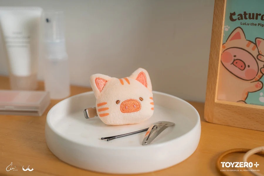 罐頭豬LuLu 豬咪日常 - 豬咪毛絨髮夾