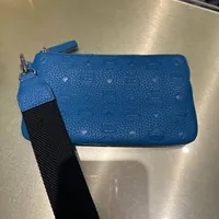 [S] MCM AREN POUCH,BLUE DEEP LAGOON, 8809675853254 (SMCM52)