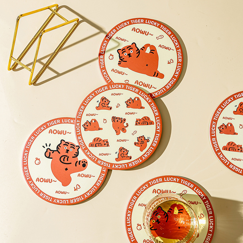 《1993》小老虎陶瓷吸水隔熱墊