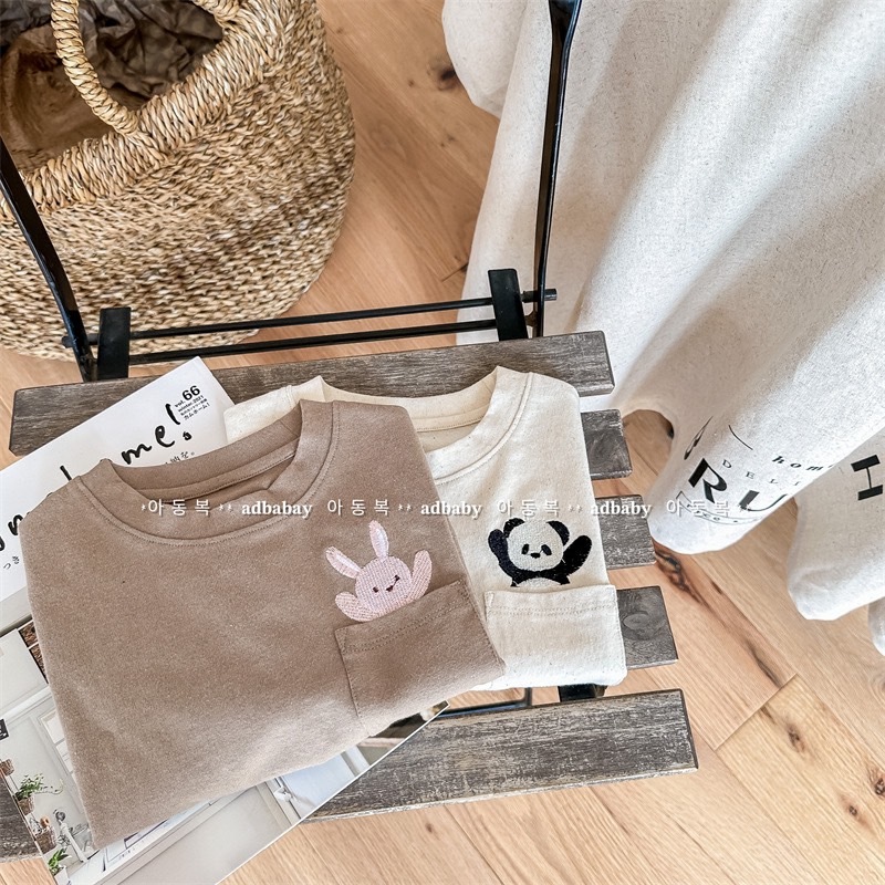 直接優惠！揮揮手小動物棉麻上衣