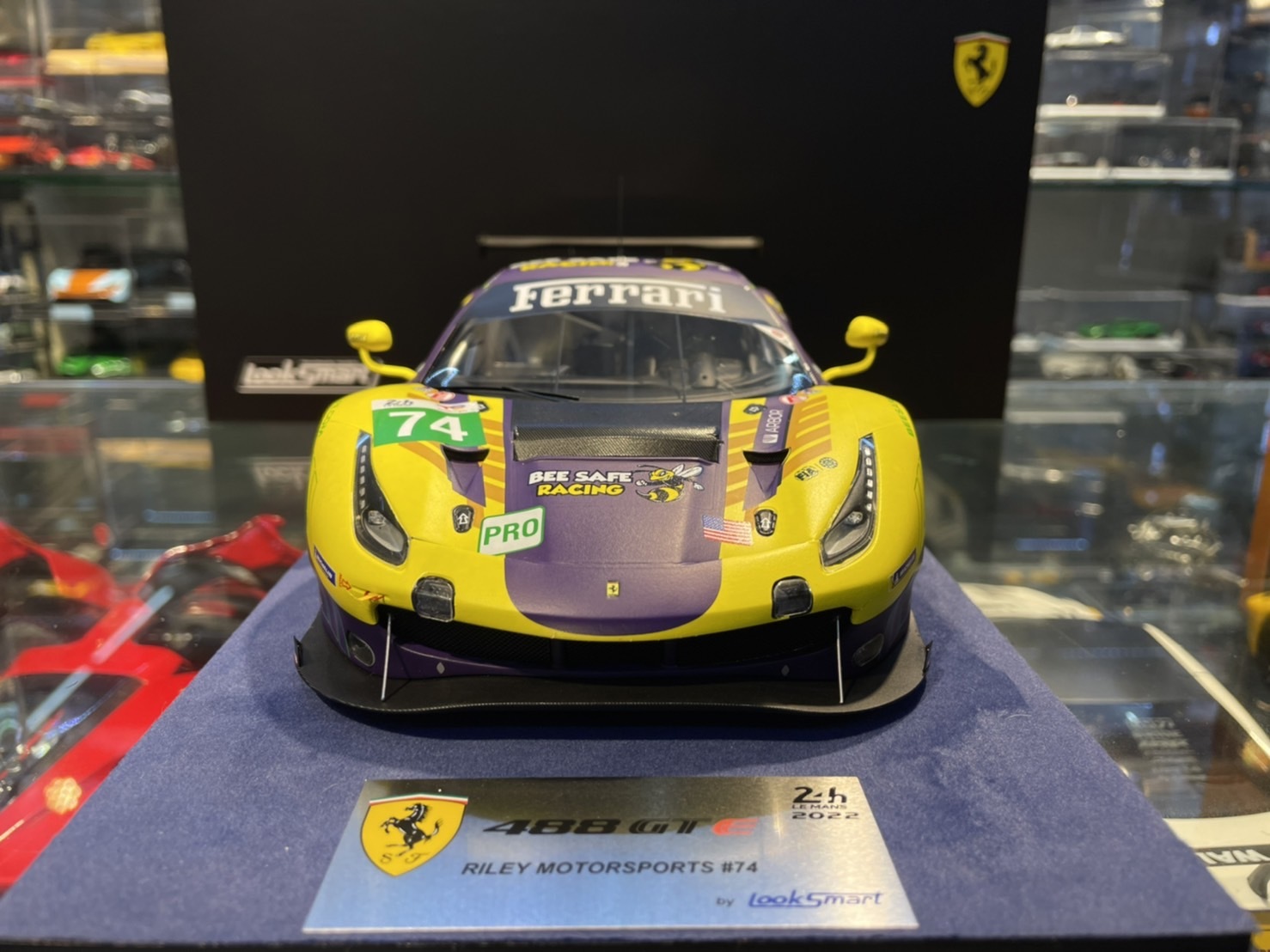 Looksmart Ferrari 488 GTE Evo #74 – 24H Du Mans 2022 – Échelle 1:18 – Modèle Neuf LS18LM033