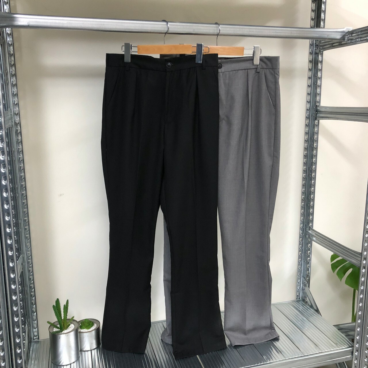 T+CC 西裝褲 微喇叭 長版 68493