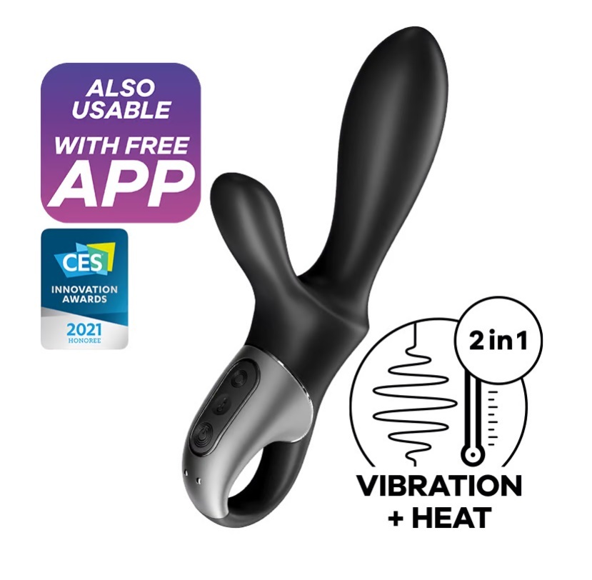 Satisfyer Heat Climax Plus 熱感後庭震動棒 - 黑色