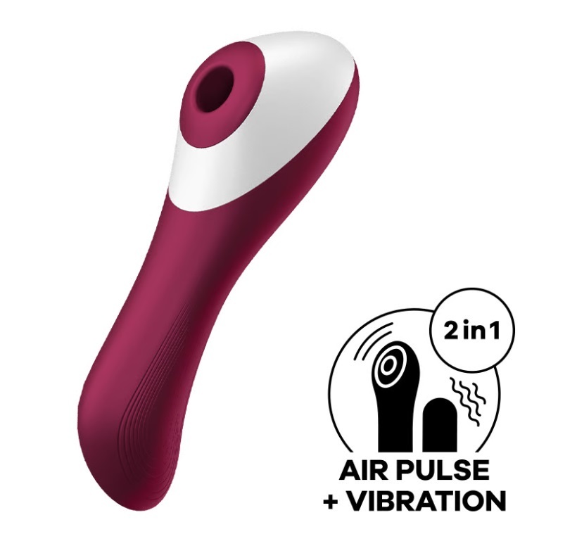 Satisfyer Dual Crush 陰蒂吸吮器 - 波爾多紅