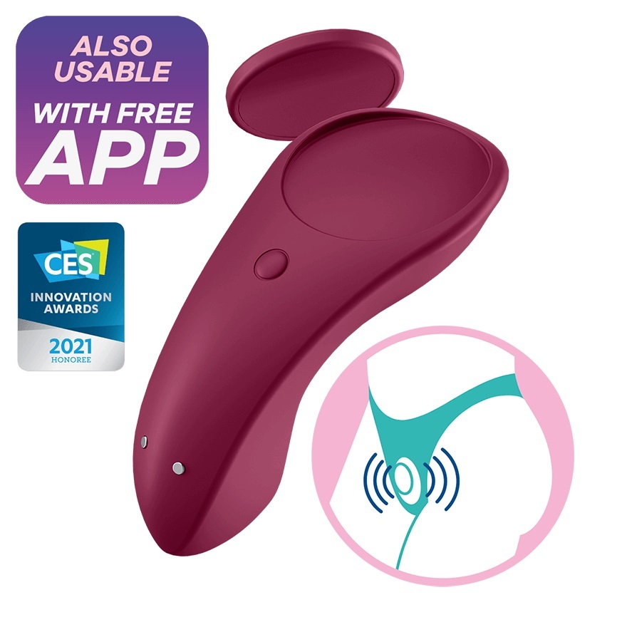 Satisfyer Sexy Secret 手機遙控震動按摩器 (紅色)