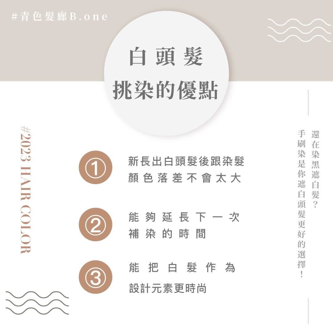 白髮挑染的3個優點